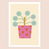 Happy pilea poster