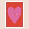 Smiling heart poster