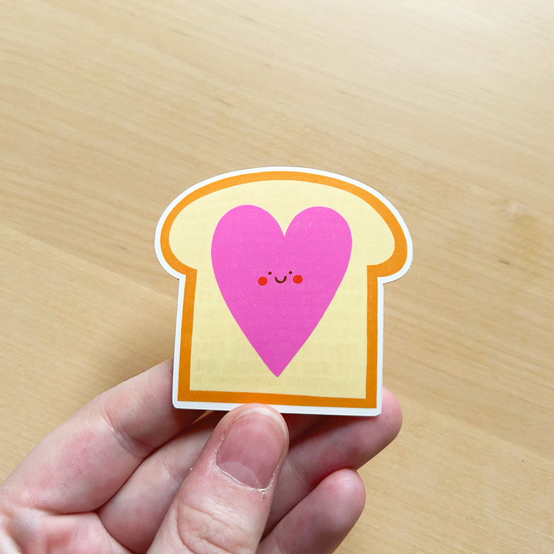 Toast sticker