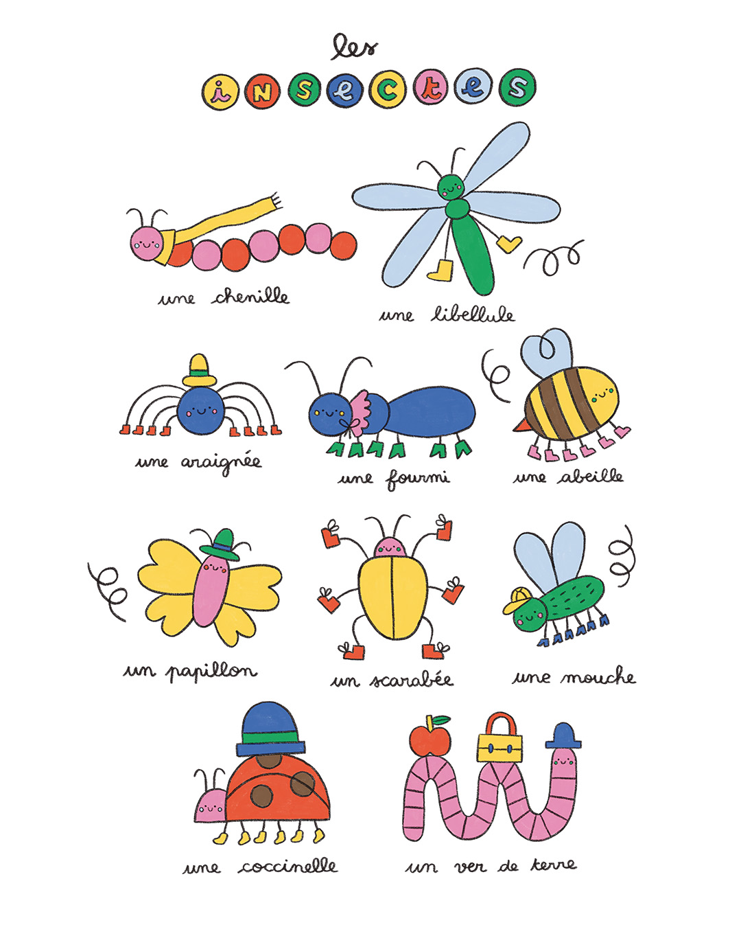 Imagier des Insectes, Happytober 4/31, format A3